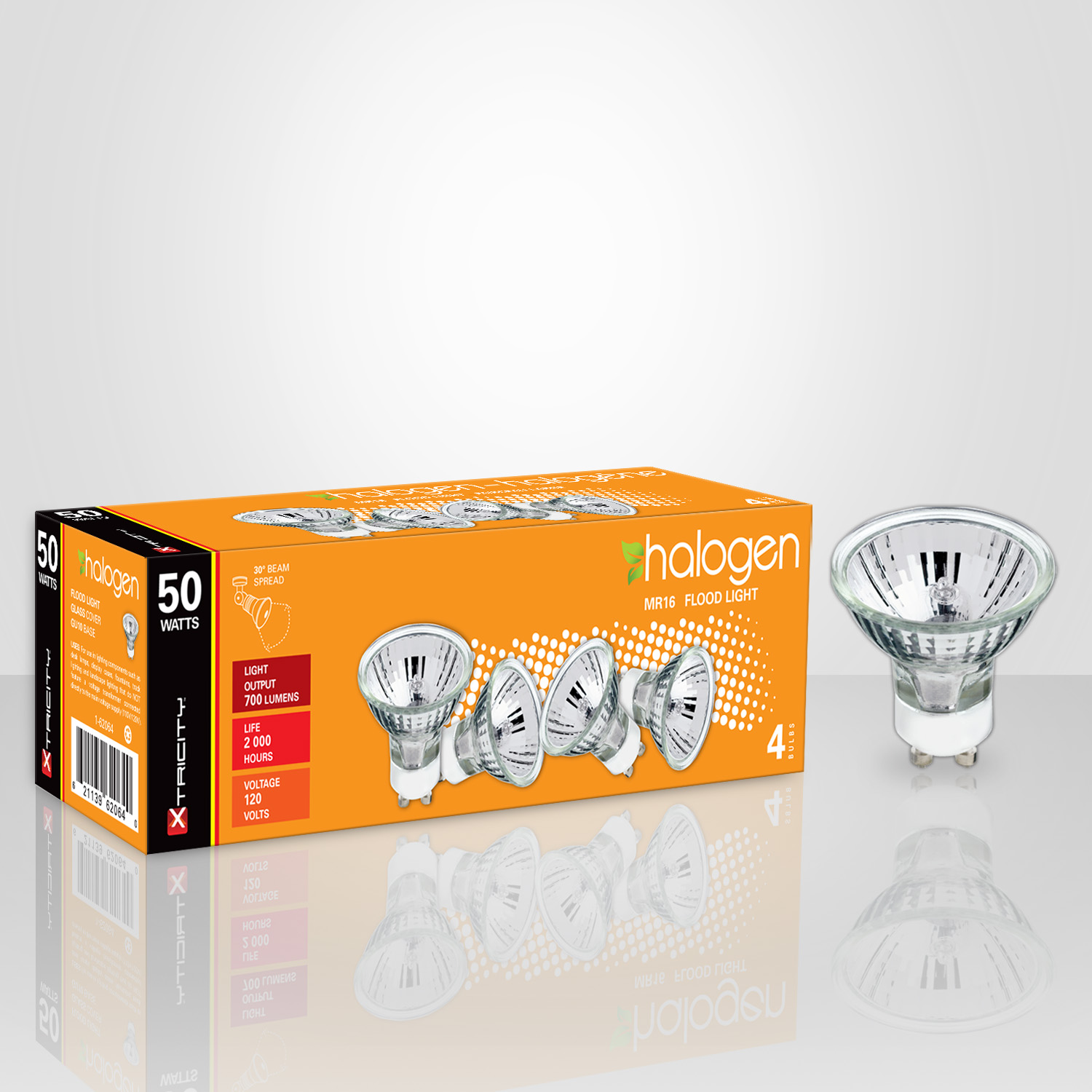 HALOGEN GU10 / 50W / 700L 4PK #1-62064 – Jessar