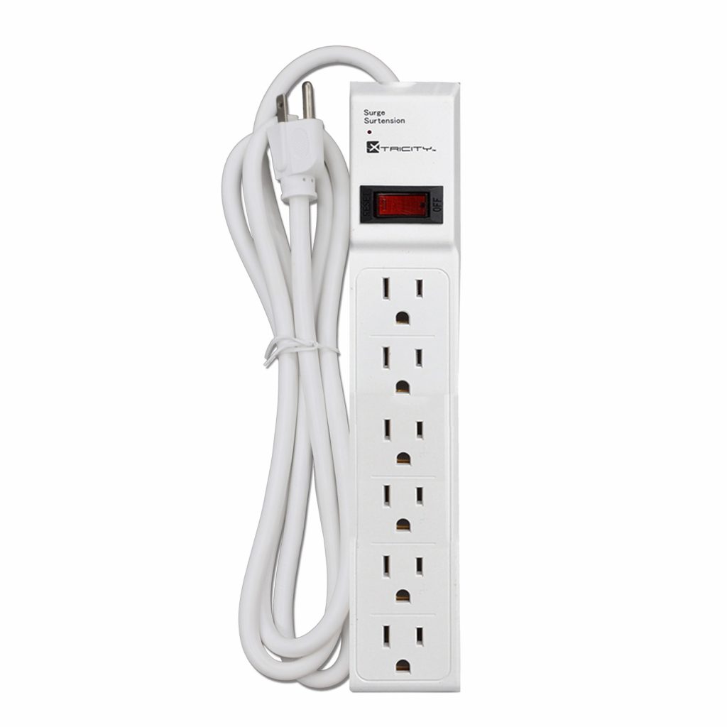 6 OUTLET SURGE PROTECTION 450 JOULES 6FT 14 / 3 CORD 370604 Jessar