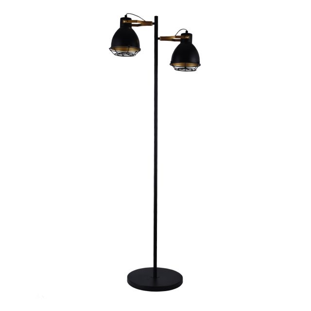 INDOOR WALL MOUNT BLACK AND GOLD “VIRGINIA” #5-90137 – Jessar