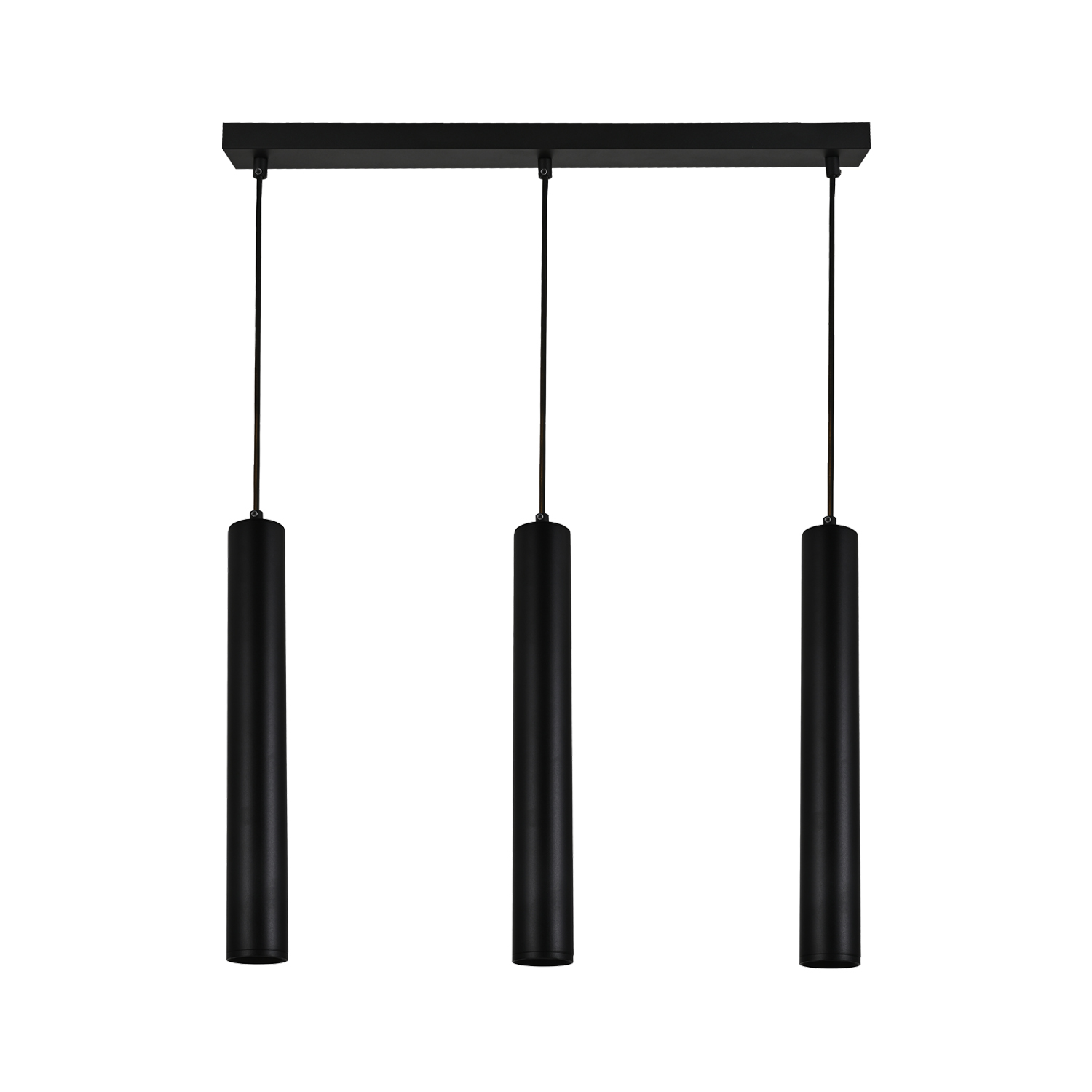 Lampe suspendue intelligente noire avec bois, y compris 5 Wifi G95 - Étagère