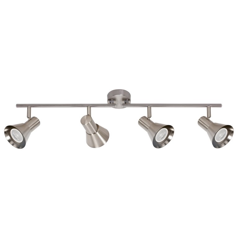 TRACK LIGHT 4 HEADS NICKEL-CHROME “ROSALIE” #5-90354 – Jessar