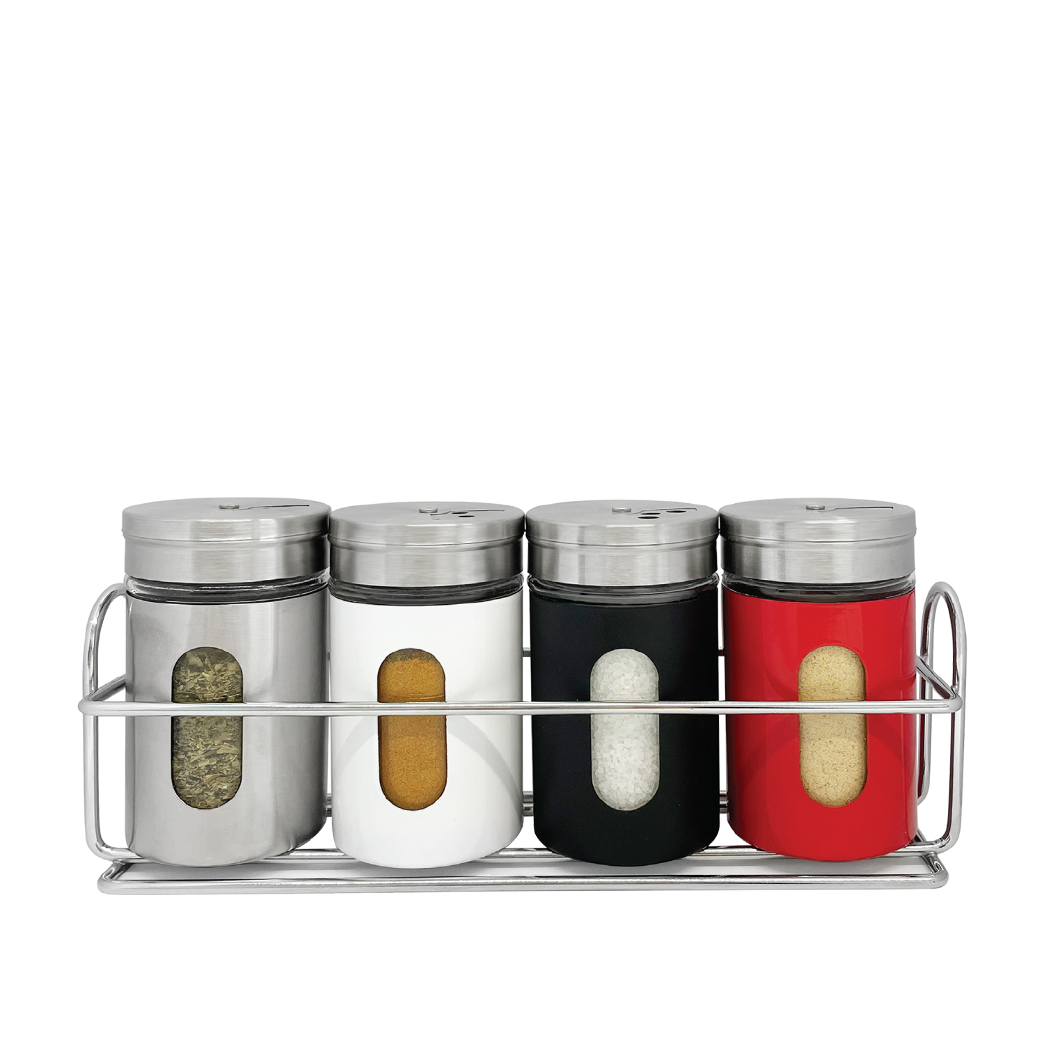 Beautiful Canister Set for Kitchen 4-Piece Stainless Steel w